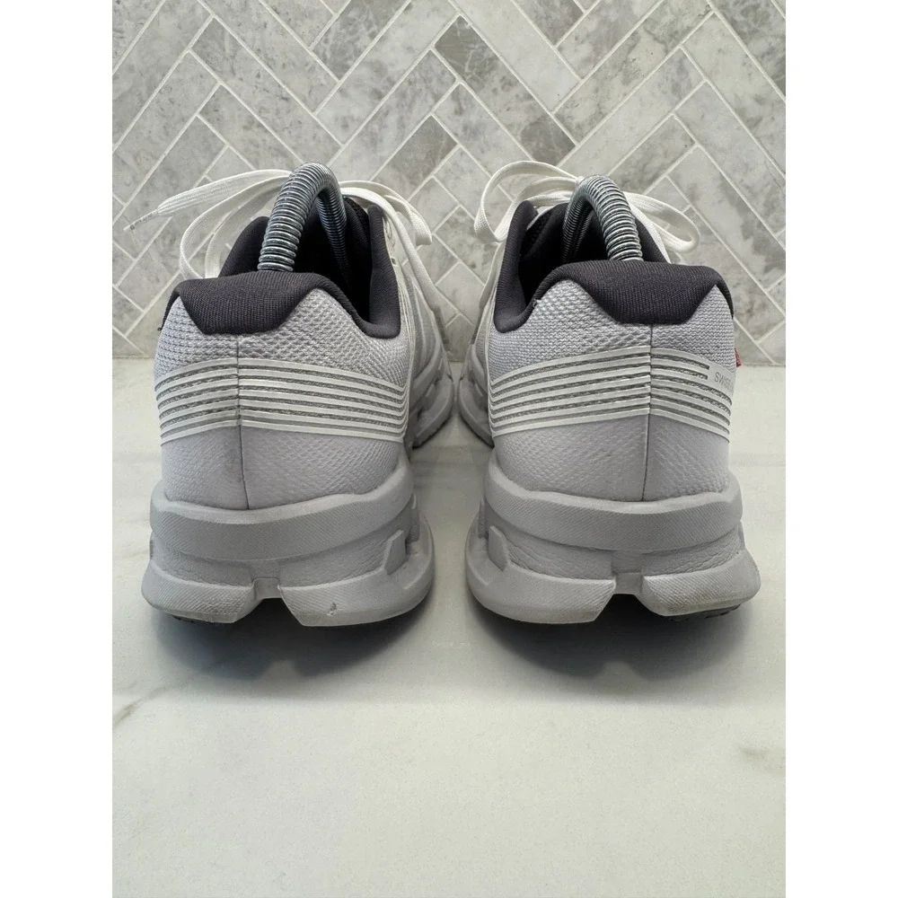 On Cloud Cloudgo Running Shoes Womens 10 Grey White Athletic Lace Up Sneakers